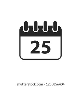 
christmas calendar icon vector