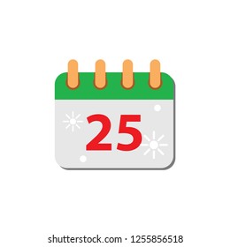 christmas calendar icon vector