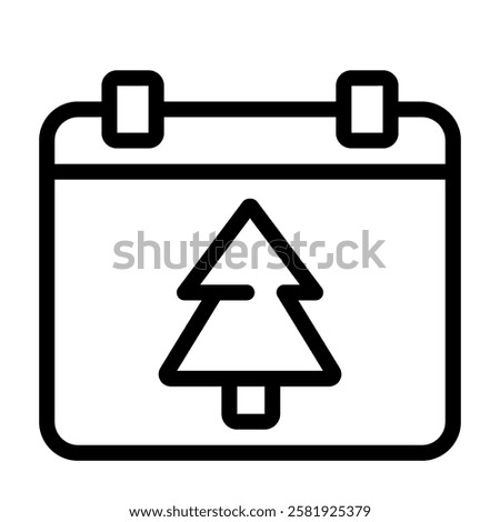 Christmas Calendar Icon Christmas X-Mas Winter