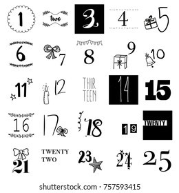 christmas calendar printable template