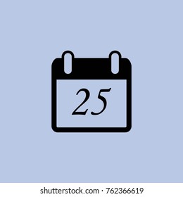 Christmas calendar vector icon