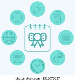 Christmas calendar vector icon sign symbol
