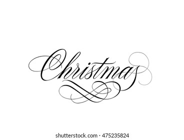 Christmas Calligraphic Lettering