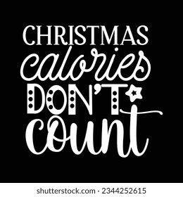 Christmas calories don't count, Vector file