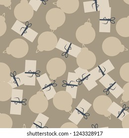 Christmas camouflage of various shades of beige and blue colors. It is a colorful seamless pattern that can be used as a camo print for clothing and background and backdrop or computer wallpaper
