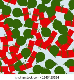 Christmas camouflage of various shades of blue, red and green colors. It is a colorful seamless pattern that can be used as a camo print for clothing and background and backdrop or computer wallpaper