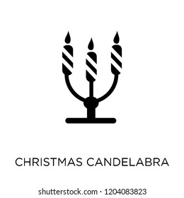 christmas candelabra icon. christmas candelabra symbol design from Christmas collection. Simple element vector illustration on white background.