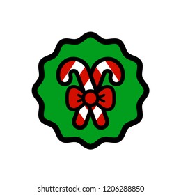 christmas candies with bow label