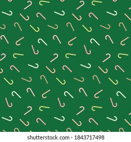 Christmas candies canes pattern background
