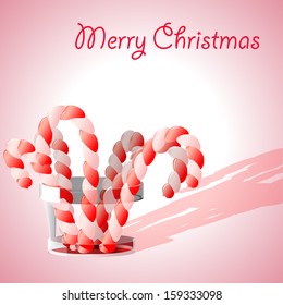 Christmas candies in glass