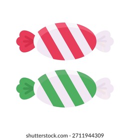 Weihnachten Candies Vektorgrafik, flache Stil Symbol