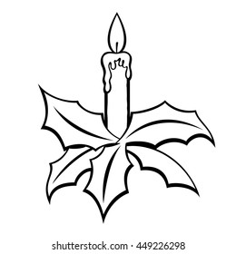 Christmas candle.