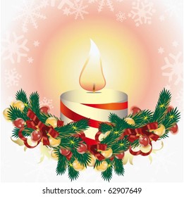 Christmas candle