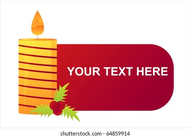christmas candle banner