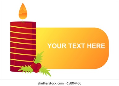 christmas candle banner