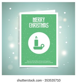 Christmas candle card