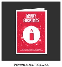 Christmas candle card