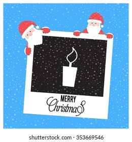 Christmas candle card