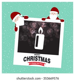 Christmas candle card
