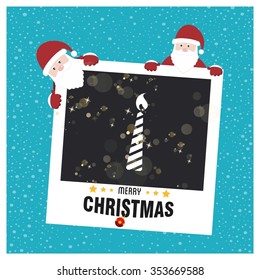 Christmas candle card