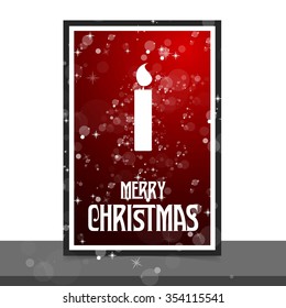 Christmas candle card