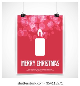 Christmas candle card