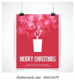 Christmas candle card