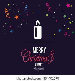 Christmas candle card