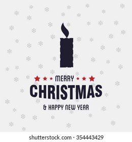 Christmas candle card