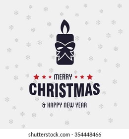 Christmas candle card