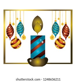 christmas candle cartoon