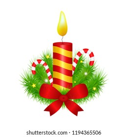 Christmas Candle Clipart