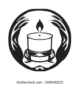 Christmas Candle Decoation - Ink for Printing