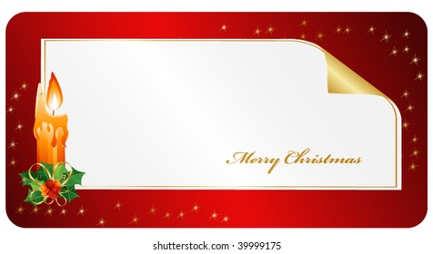 Christmas candle decor