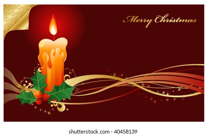 Christmas candle decor