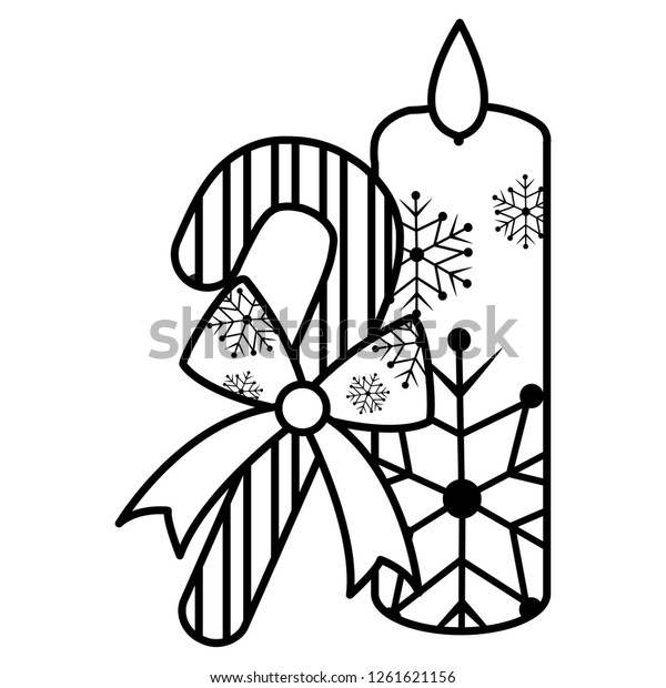 Christmas Candle Design Stock Image Download Now