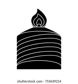 christmas candle flat icon