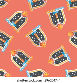 Christmas candle flat icon,eps10 seamless pattern background