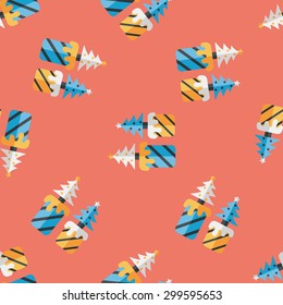Christmas candle flat icon,eps10 seamless pattern background