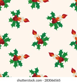 Christmas candle icon 10,seamless pattern
