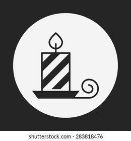 Christmas candle icon