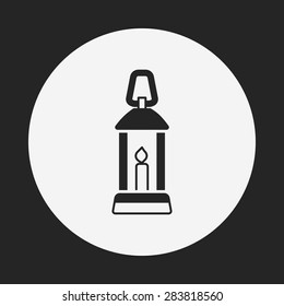Christmas candle icon