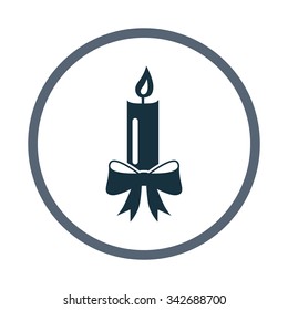 Christmas candle icon