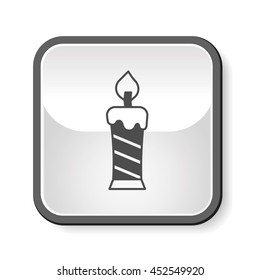 Christmas candle icon