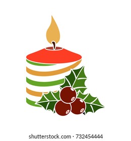 christmas candle icon