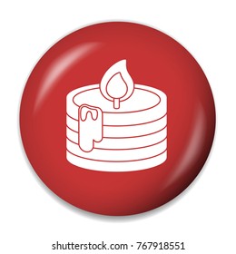 christmas candle icon