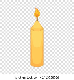 Christmas candle icon. Cartoon illustration of candle vector icon for web design