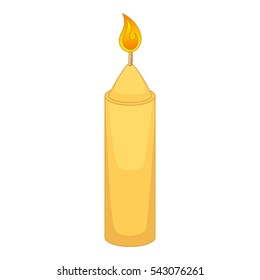 Christmas candle icon. Cartoon illustration of candle vector icon for web design