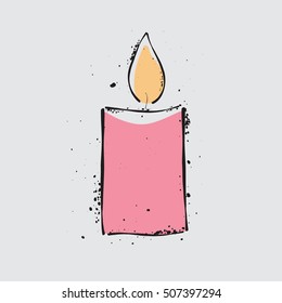 Christmas candle icon. candle doodle. candle graphic. candle decoration. candle vector. candle symbol. candle logo. candle art. candle design. candle grunge