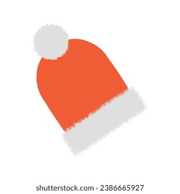 Christmas candle icon. Flat design with shadows. Vector